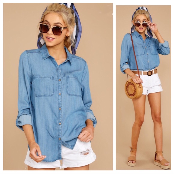 Weekend Button Down Top - Picture 3 of 5